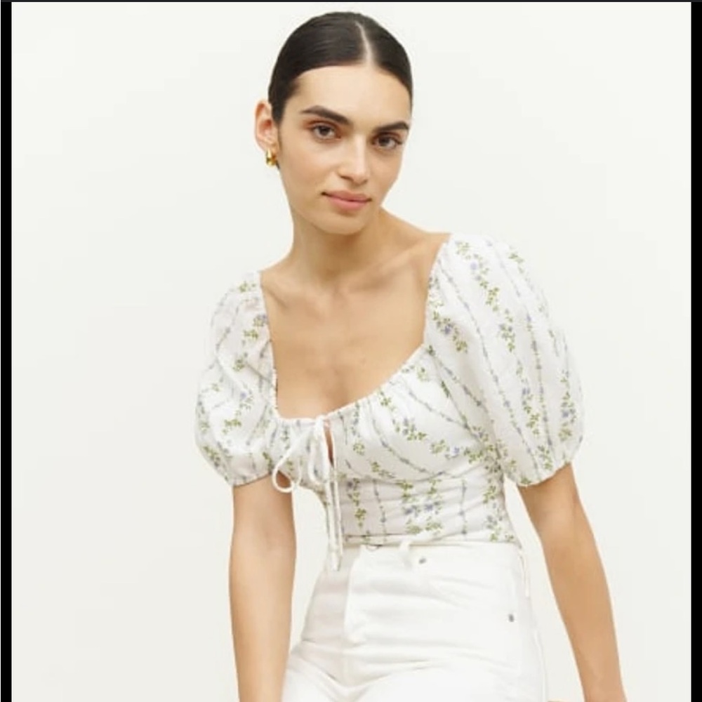 Reformation Rory Linen Top